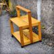 Scandinavian pine folding coffee table / serving table from the 1970s.