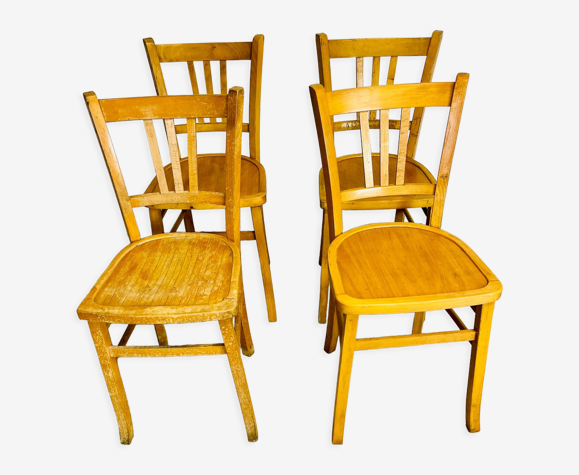 Suite de 4 chaises de bistrot