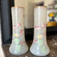 Pair of vases with flower motif by Legras late nineteenth early twentieth century