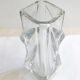 Crystal vase, triangle relief