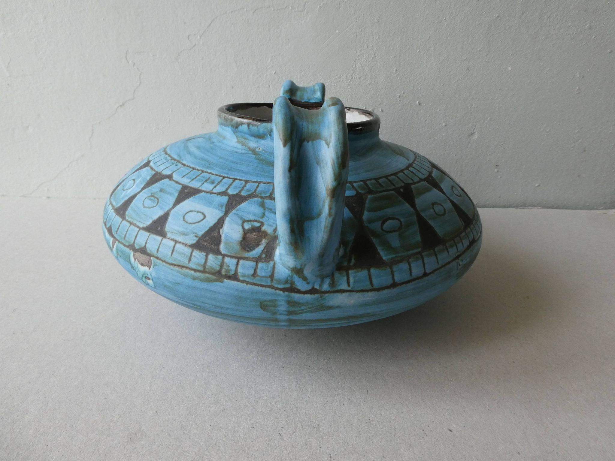Vase en céramique signé Alain Maunier Vallauris années 50-60