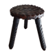 Vintage wooden tripod foot stool