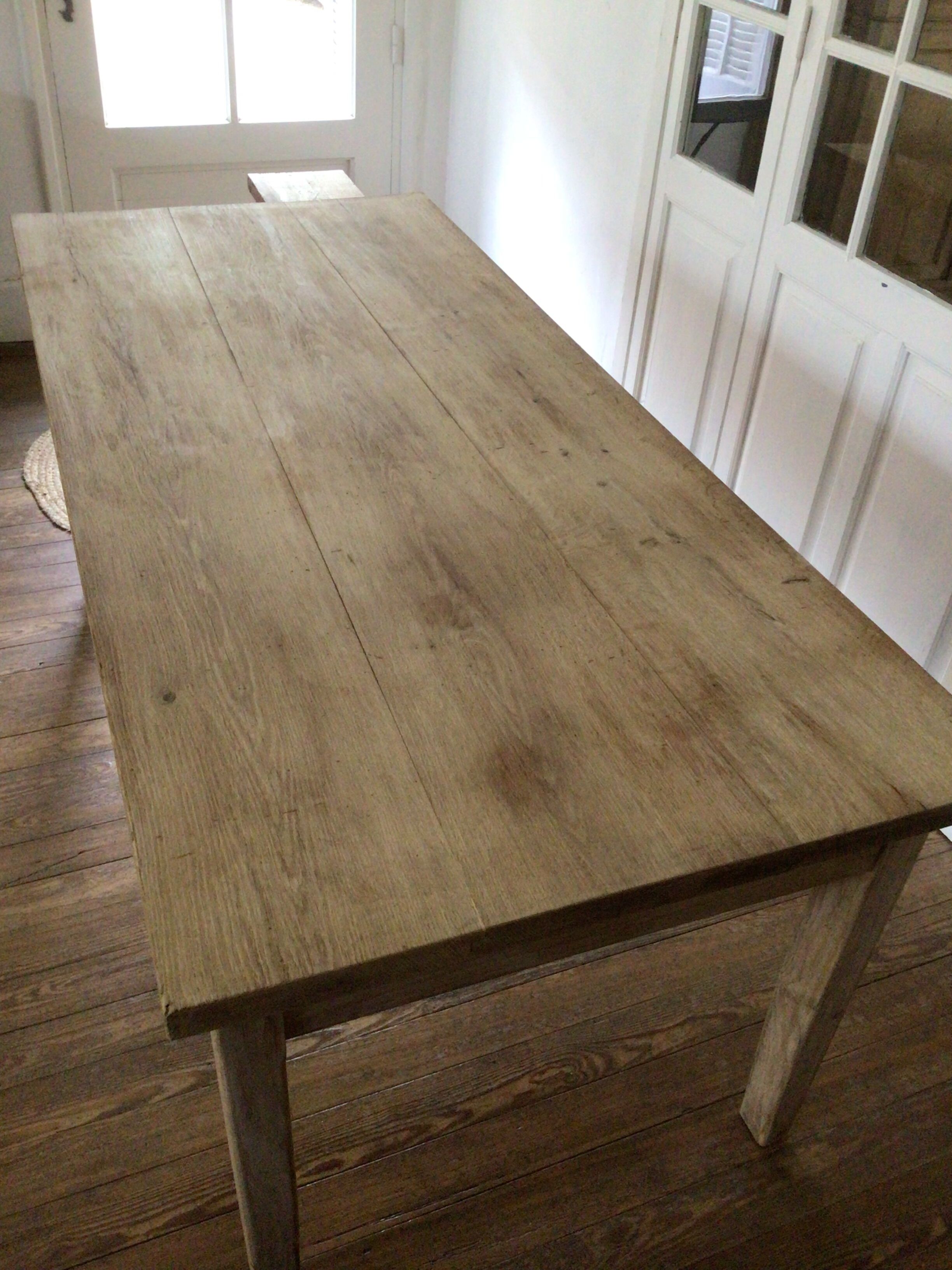Table de ferme en chêne 1m80