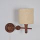 Danish teak wall lamp, 1960s