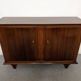 Art Deco style rosewood and sycamore sideboard circa 1950