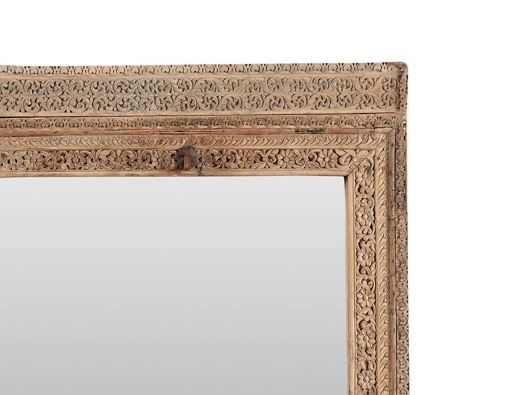 Khetri - Large carved solid wood mirror