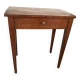 Very small mahogany veneer table from the early 20th century