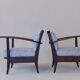 Pair of ULUV armchairs, Czech vintage 1950s