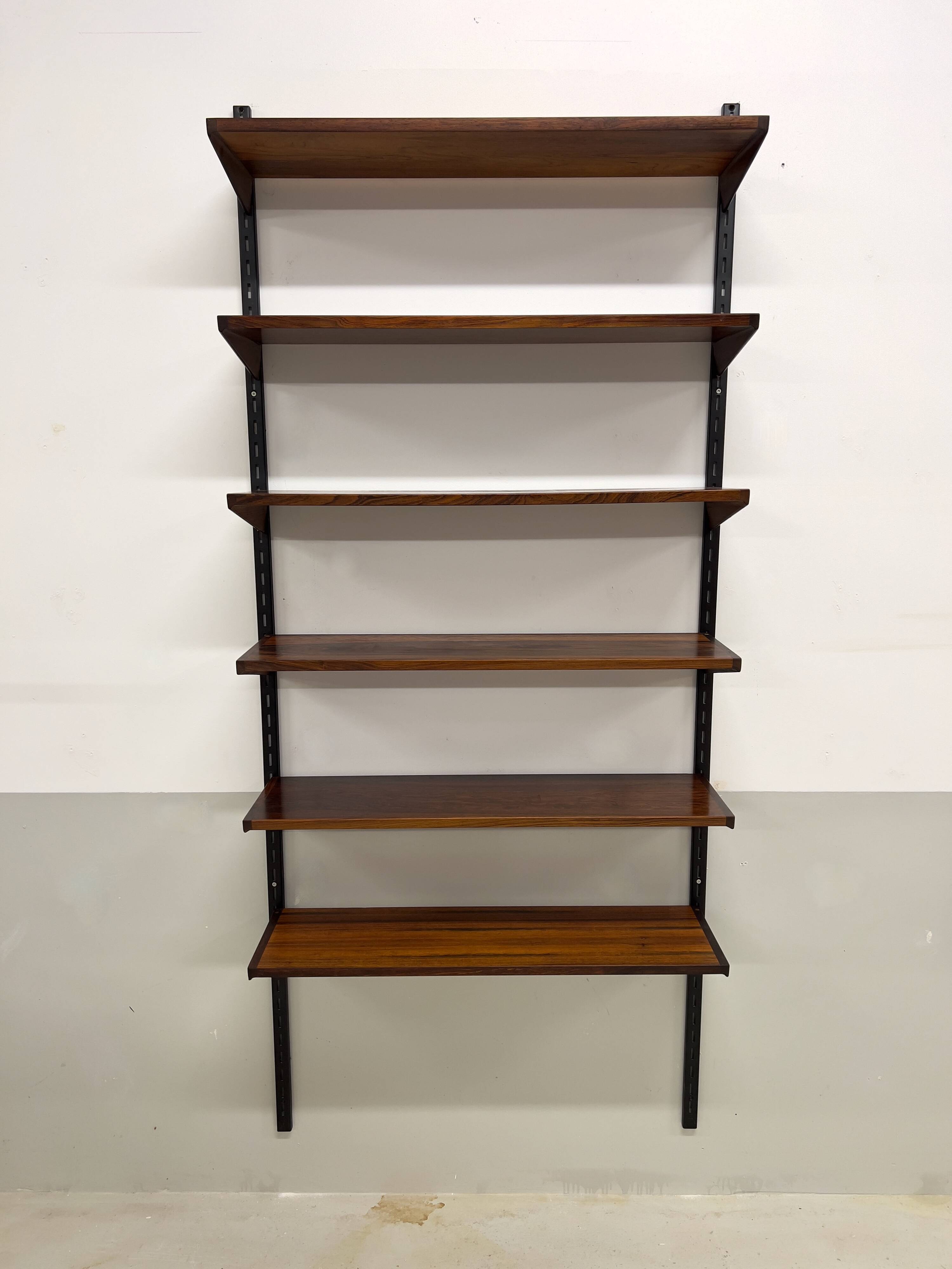Kai Kristiansen Rosewood Shelves For Feldballes, Set Of 6