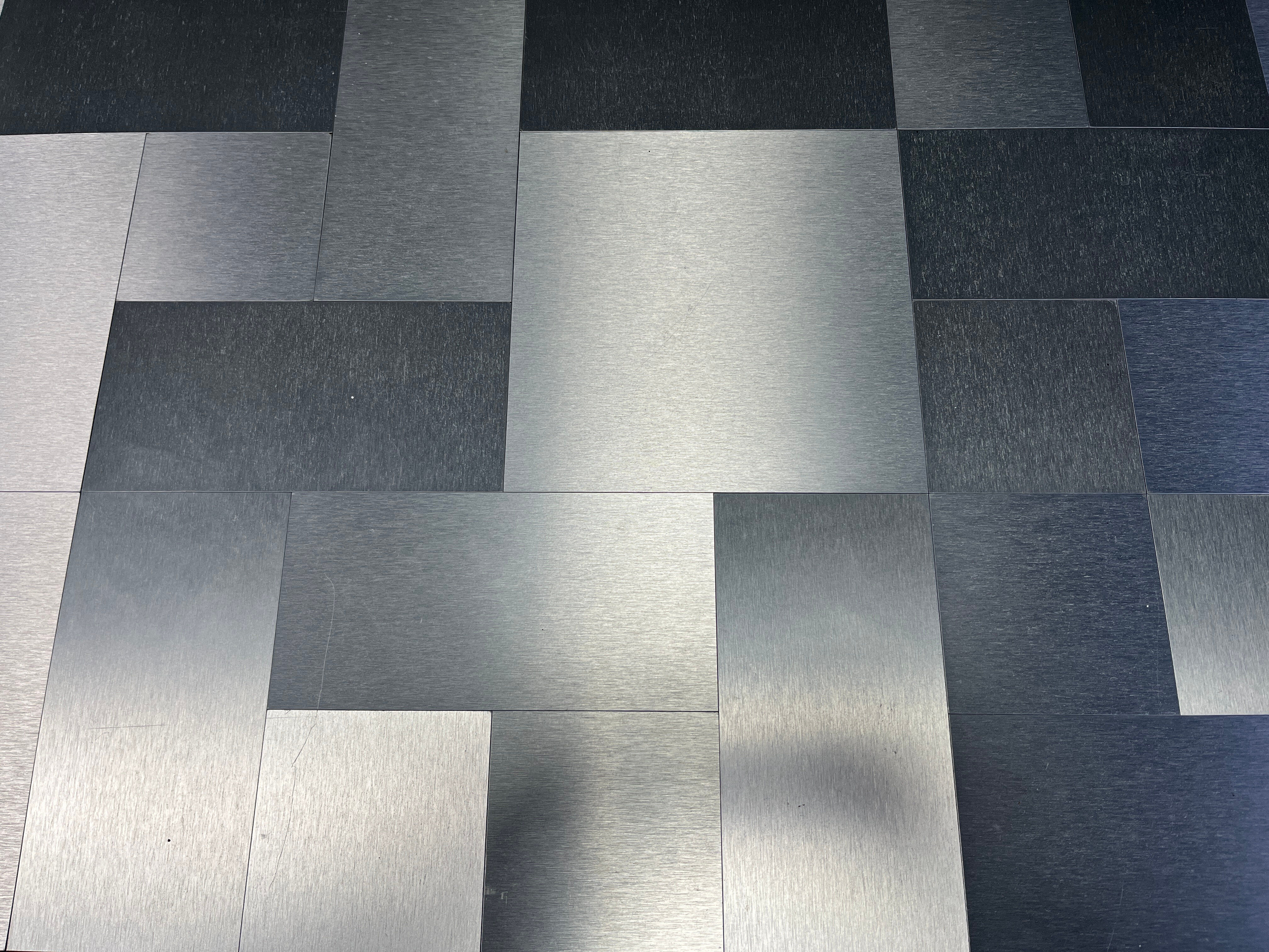 Vintage lacquer and aluminum coffee table, 1970s