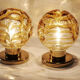 Pair of lamps DORIA lights globes MURANO New Old Stock