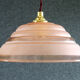 1950s style antique pink glass pendant light