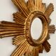 Vintage sun mirror, Italy 1950s