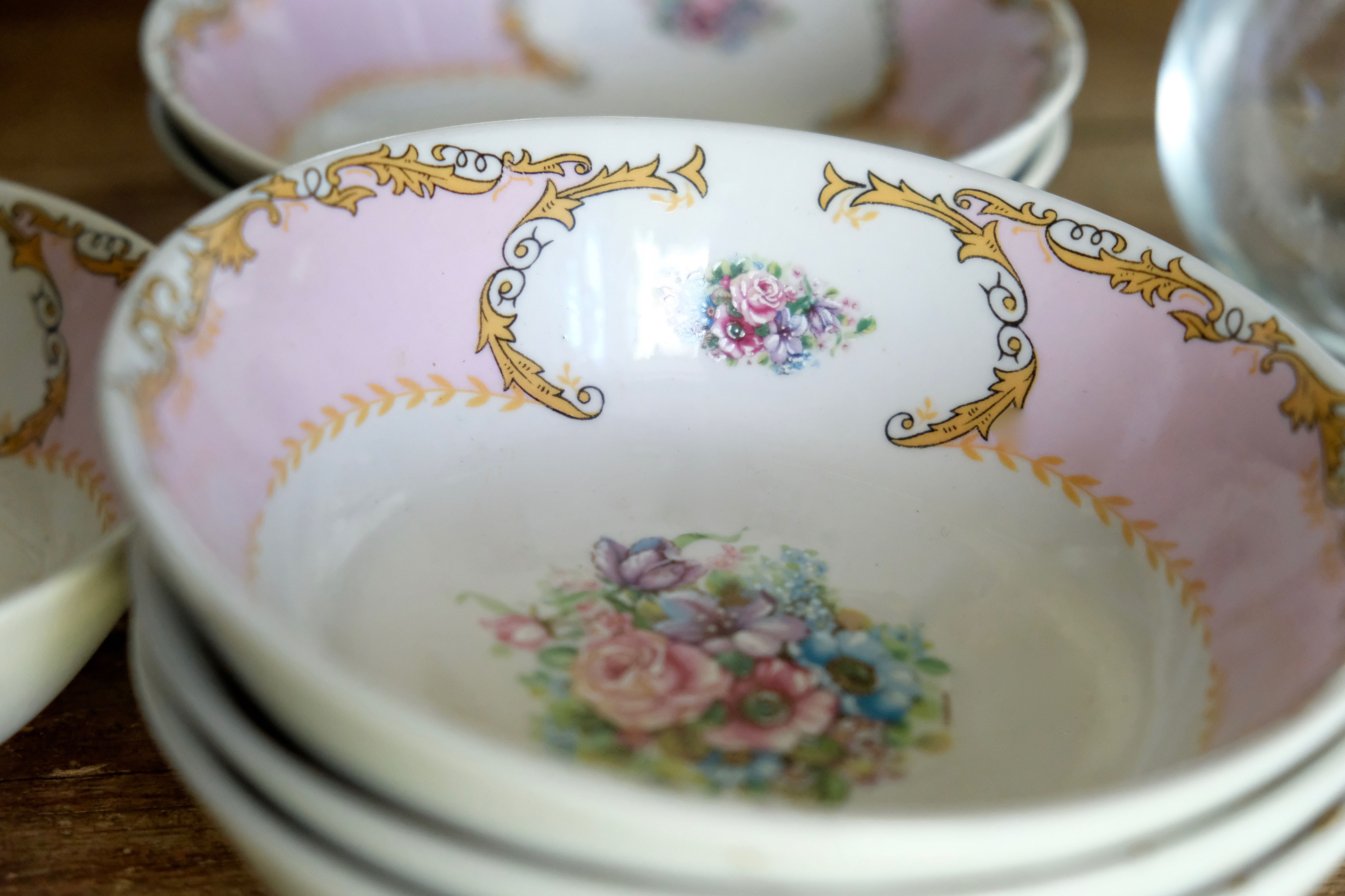 Ensemble de 6 bols coupelles en porcelaine italienne