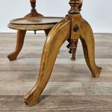 70s coffee table in walnut with closable shelves