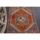 1970s Vintage Turkish Oushak Diamond Wool Runner 90x351