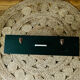 Vintage painter's chest in dark green wood