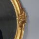 Mirror 55x39 cm rebate 40x30 cm wooden frame fine gold stucco dated 1908 SC414