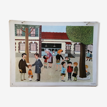 Educational poster - scene of everyday life