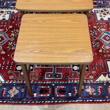 Set of 3 teak nesting tables from the 70s