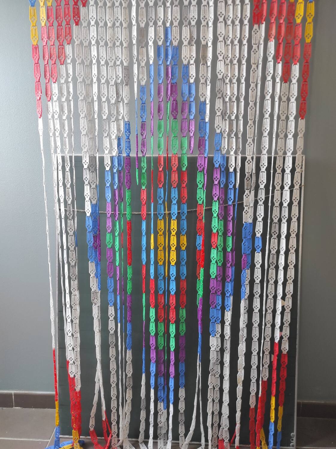 Vintage door curtain