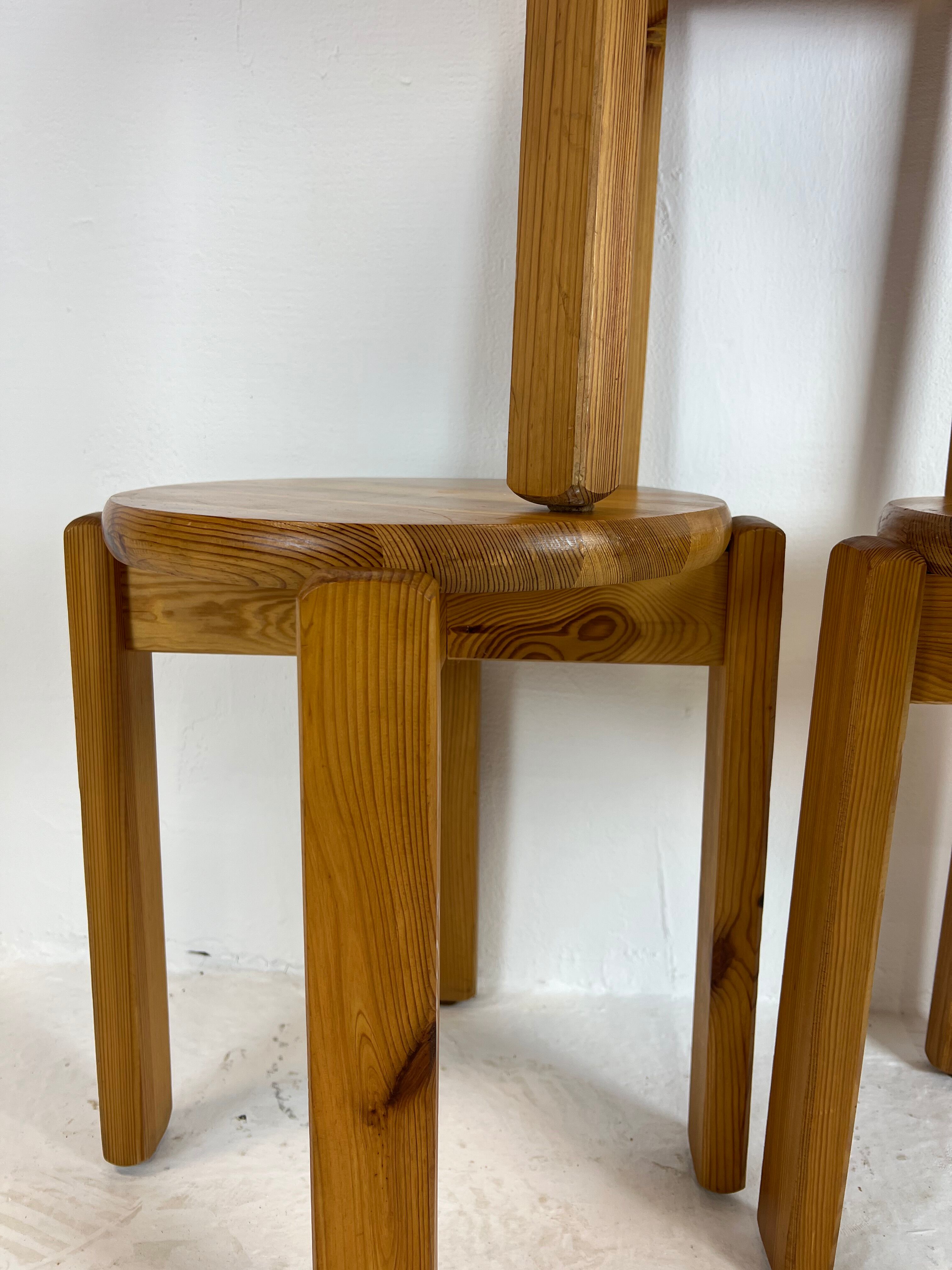Mid-century stool trio, 1970