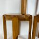 Mid-century stool trio, 1970