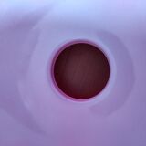Globe en verre de couleur rouge