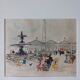 Lithograph of Paris, by Urbain Huchet