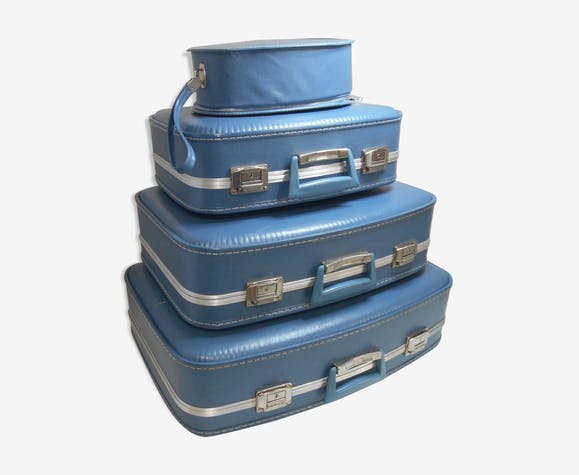 1960s flight attendant and vanity suitcases