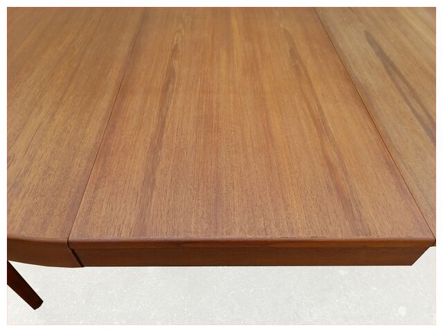 Danish round table by Oluf Th. Larsen Scandinavian teak vintage 1960