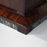 Art Deco Dining Table in Walnut Burl, 1930s