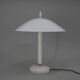 Lampe de table blanche du milieu du siècle, années 1950
