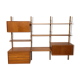 Vintage Poul Cadovius Royal System wall console from the 1960s
