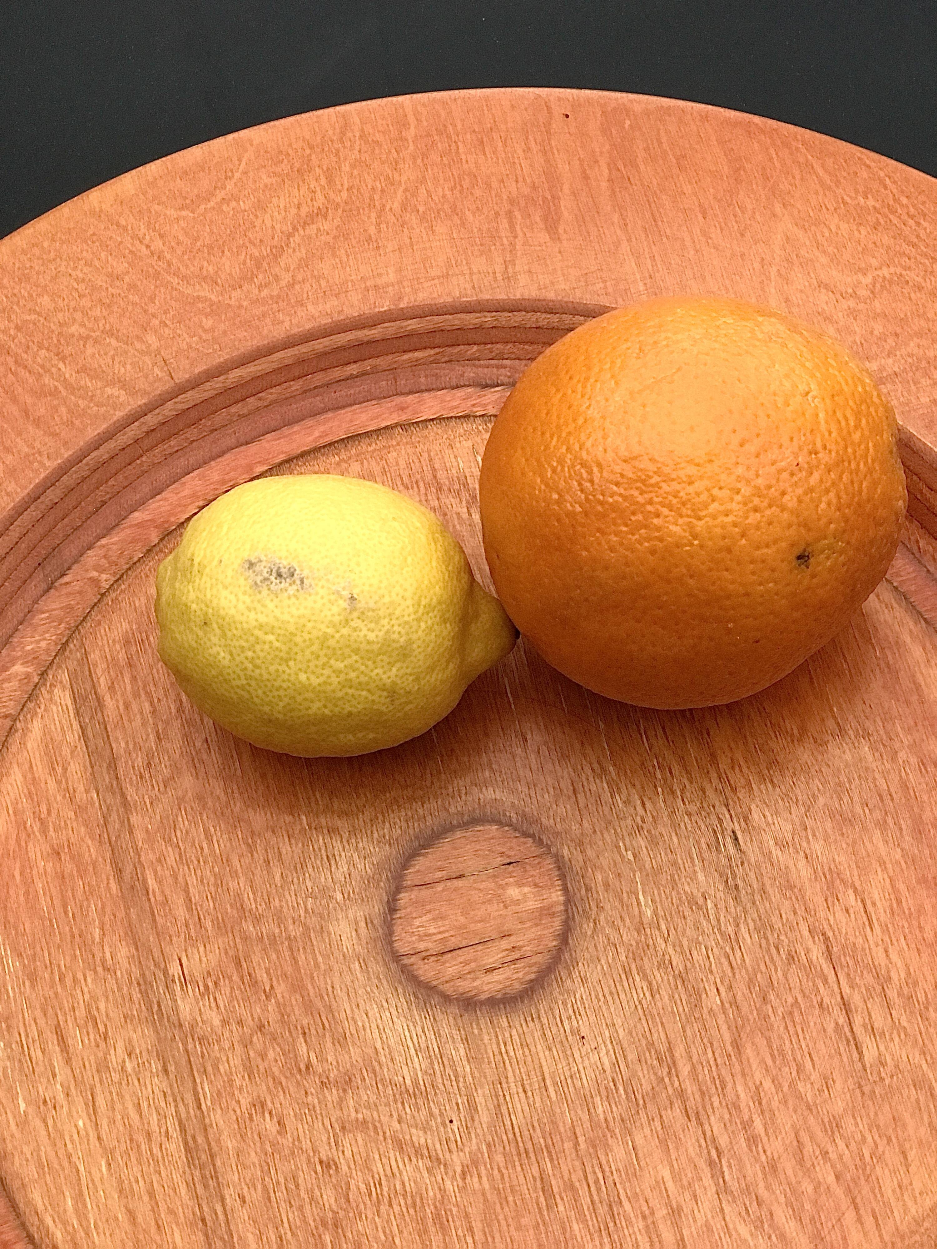 Finnish wooden plate, design by Eero Saarinen.