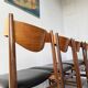 Set of 4 Italian chairs by Gianfranco Frattini.