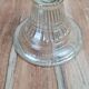 Antique glass oil lamp, dove decoration, An Qing China