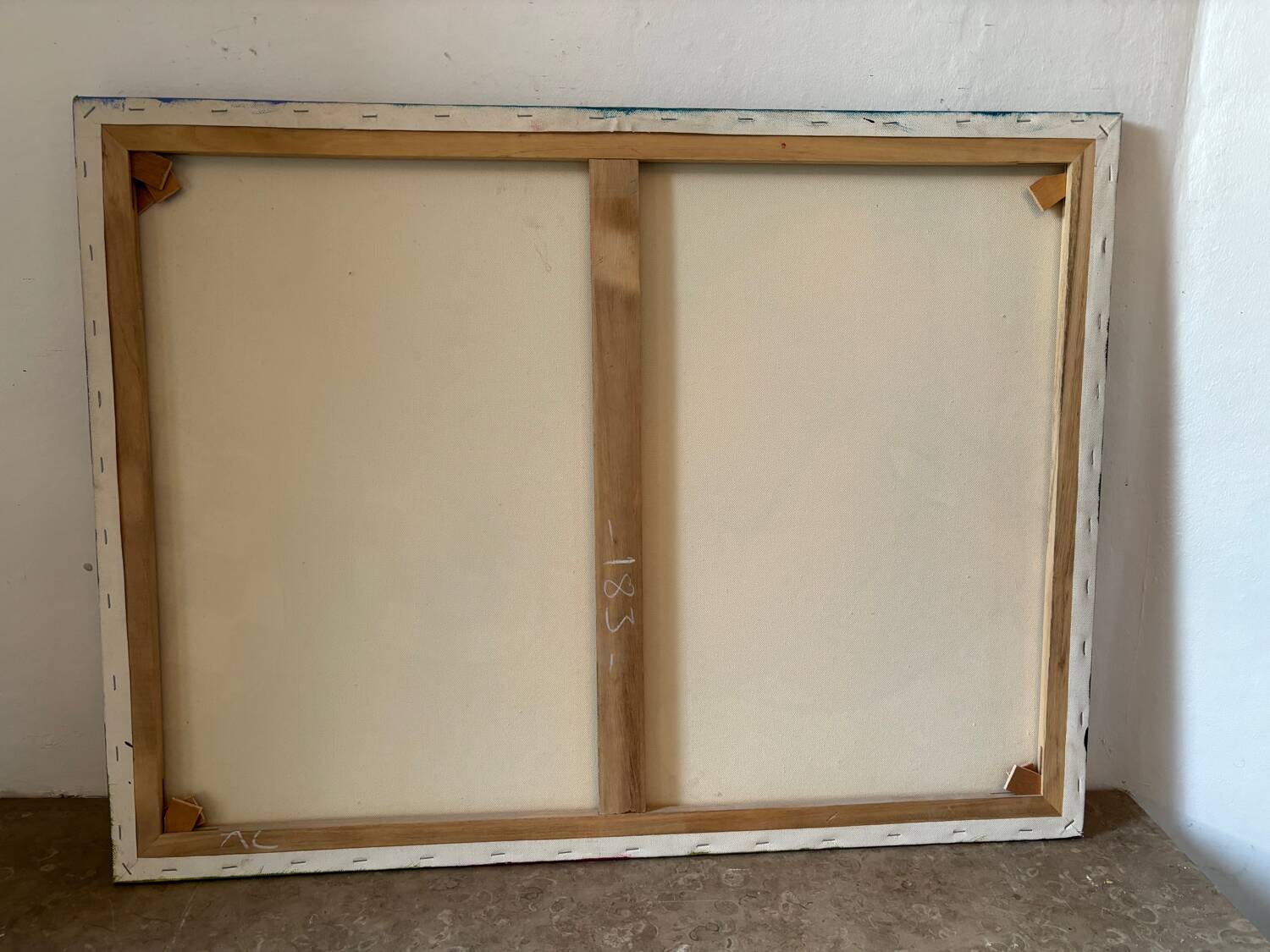 Portrait moderne et abstrait signé Quili