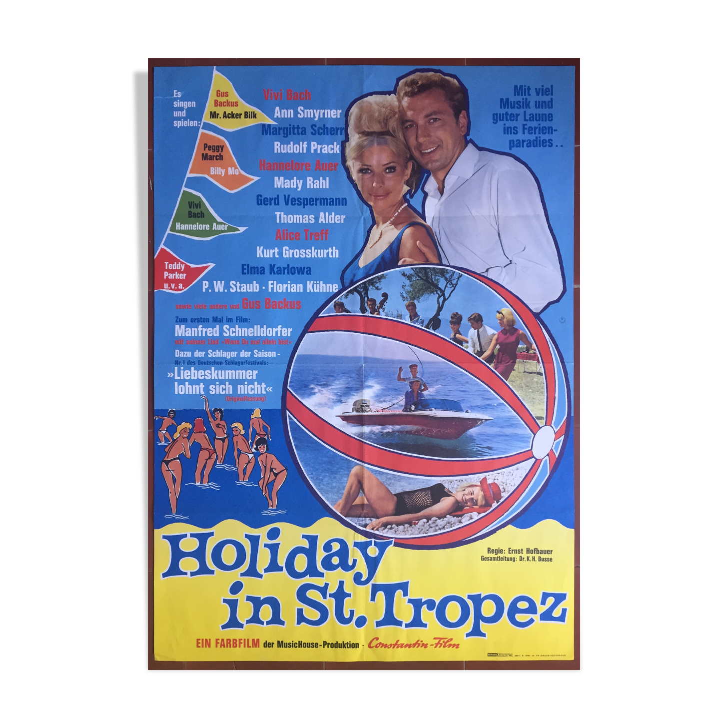 Affiche cinéma Holiday in Saint-Tropez 1964