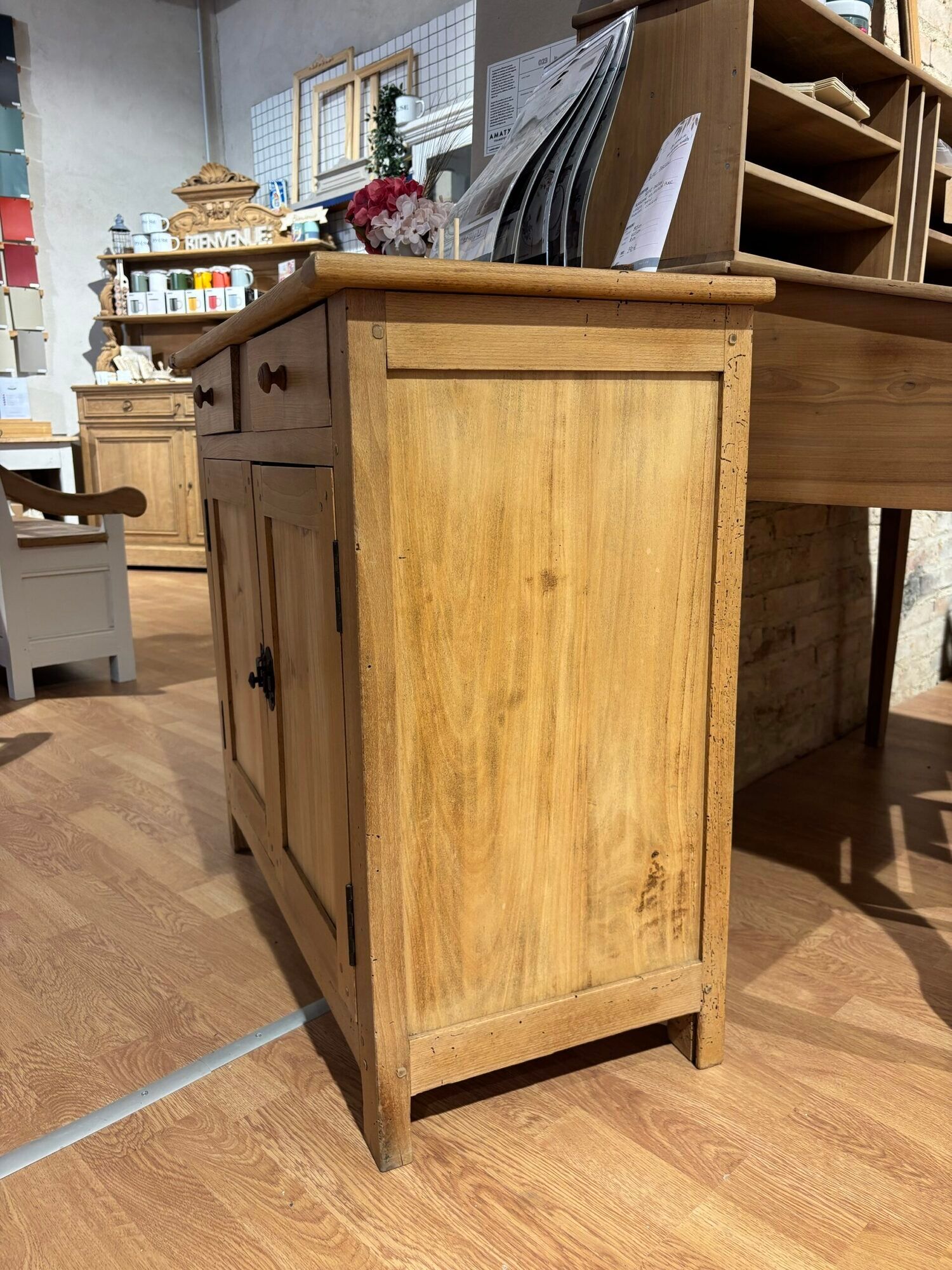 Natural wood Parisian buffet