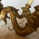 Paire d’appliques  murales bois peint vintage