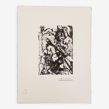 Pablo Picasso, lithographie originale, Suite Vollard, 1973