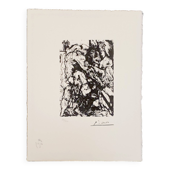 Pablo Picasso, lithographie originale, Suite Vollard, 1973