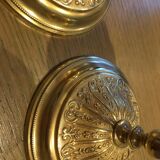 Ancient brass candlesticks