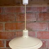 Antique Kitchen Pendant Light White Lacquered Metal 70s Vintage