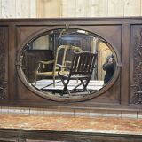 Oak mirror from the early 20th century.
