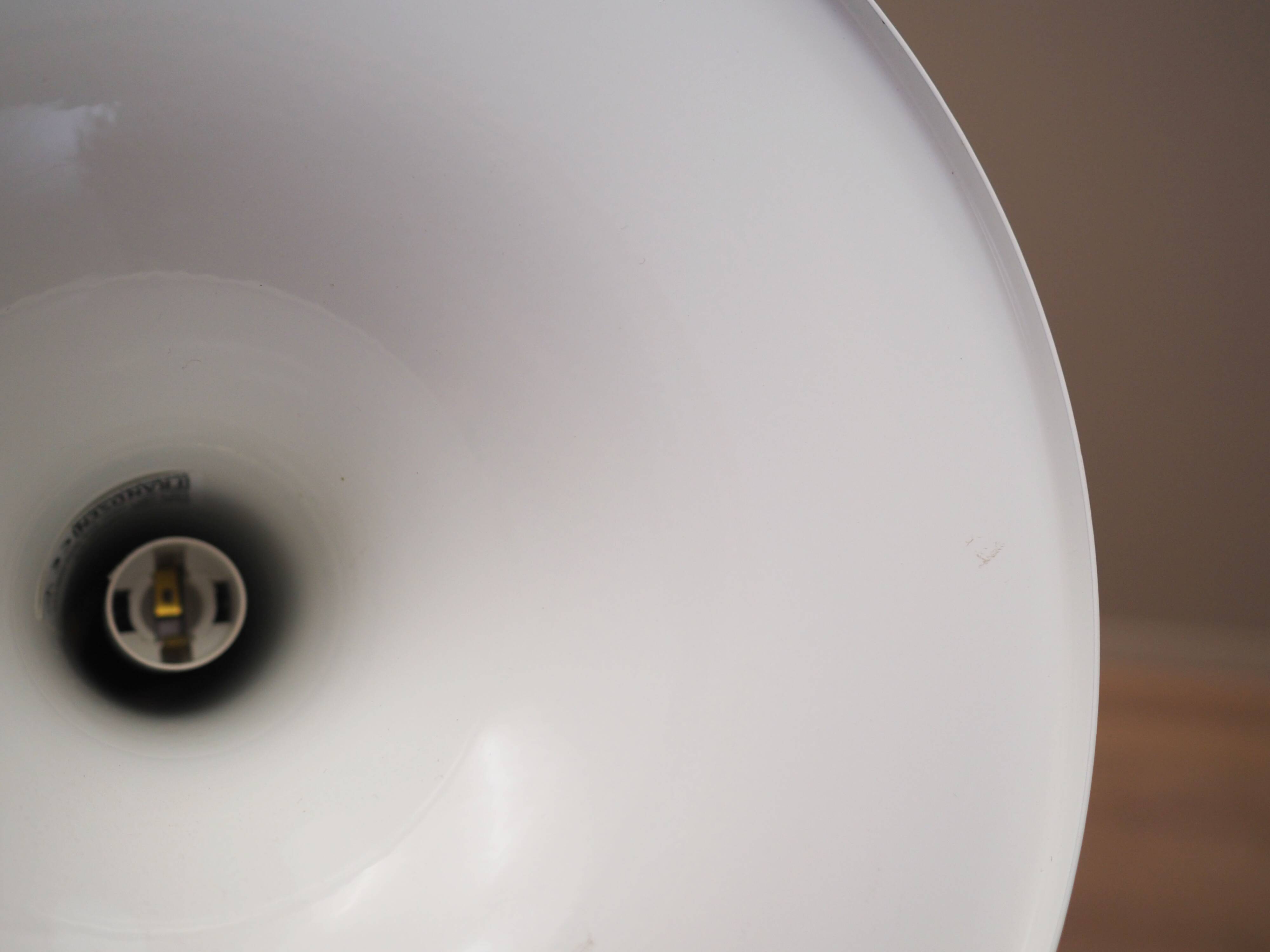 White pendant lamp, Danish design, 1970s, manufacturer: Frandsen