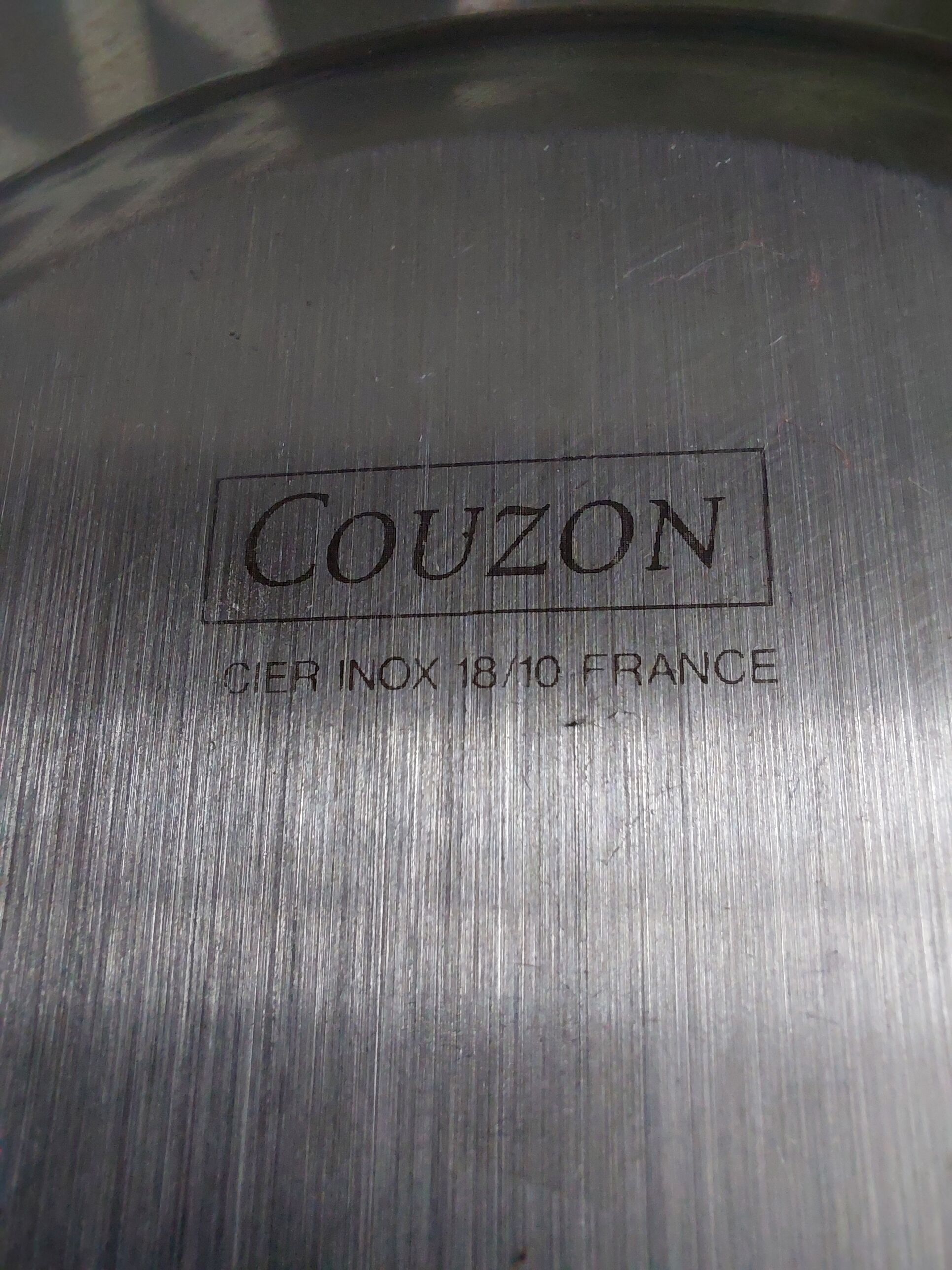Grand plat ovale inox Jean Couzon