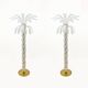 Pair of Iridescent Murano Glass Palm Tree Floor Lamps