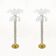 Pair of Iridescent Murano Glass Palm Tree Floor Lamps